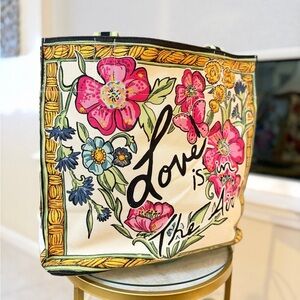 Brighton “Love Is in the Air” Tote Bag - NEW with Tag 15.5” W x 14.5” H